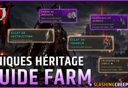 Farm nouveaux uniques héritage Diablo 4 Saison 15