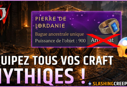 Supprimer craft tag Artisanat Mythique Diablo 4 Saison 15