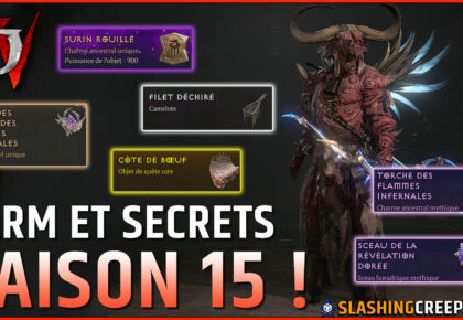 Farm et Secrets Saison 15 Diablo 4