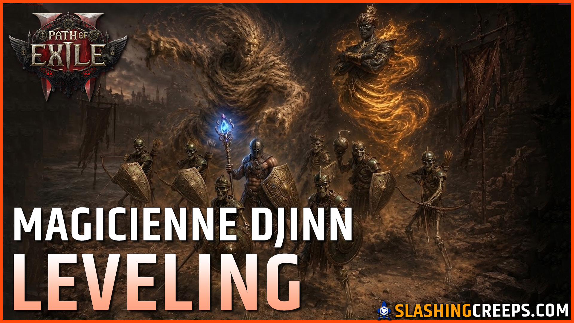 Meilleur build prise de niveau magicienne Path of Exile 2, leveling avec les djinns