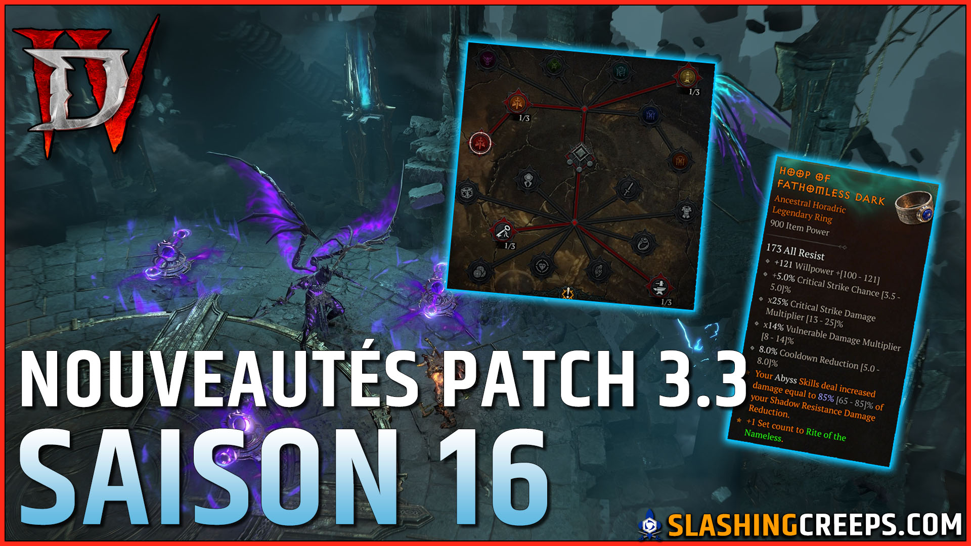 TOUTES LES INFOS SAISON 16 DIABLO 4 PATCH 3.3, nouveautés et équilibrage des classes